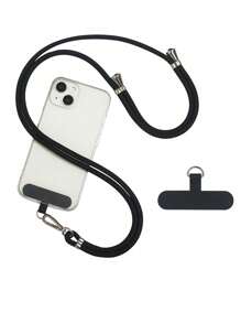 1 stuk 6 mm multifunctionele lanyard - polyester, geschikt voor telefoon, sleutelhanger, camera en buitenuitrusting, wordt geleverd met willekeurige metalen haak cadeaus voor moeder, familie, vrienden, verjaardagen, feestdagen telefooncharme, telefoonketting