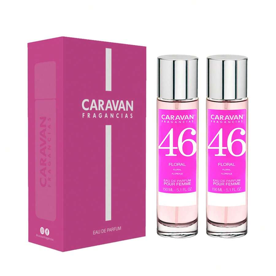 Caravan FRAGANCIAS - ESTUCHE DE REGALO con 2 perfumes Nº46 de 150 ml, para mujer. Envío gratis en 24/48h - transparente - Ver 1