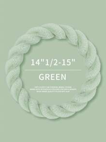 Women's Fluffy Plush Car Steering Wheel Cover (With Inner Ring), Soft Warm Cute Auto Accessories, Applicable To Vehicles, Sedans, Universal, Furry, Anti-Slip, Standard Size 14.5-15 Inches - one-size - View 4