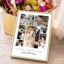 1pcAnniversary Photo Collage,Celebrating Years Of Love And Memories,Birthday Photo Collage,Gifts, Best Friends Collage, Personalized Gifts,Personalized Picture Prints Gift For Boyfriend Girlfriend,Custom Photo Hanging Paintings Gift For Him/Her,Customized Picture,Custom Romantic Wall Art,Wedding Valentine's Day Christmas Anniversary Engagement Poster Gifts For Couple/Wife/Friends/Family,Home Living Room Decoration Hanging Paintings,No Frame Graduation
