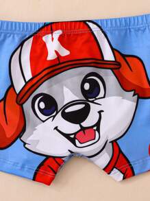 Chatreadl 男童平角内裤 4 件套 可爱酷炫卡通小狗图案四季套装 - 彩色 - 查看 6
