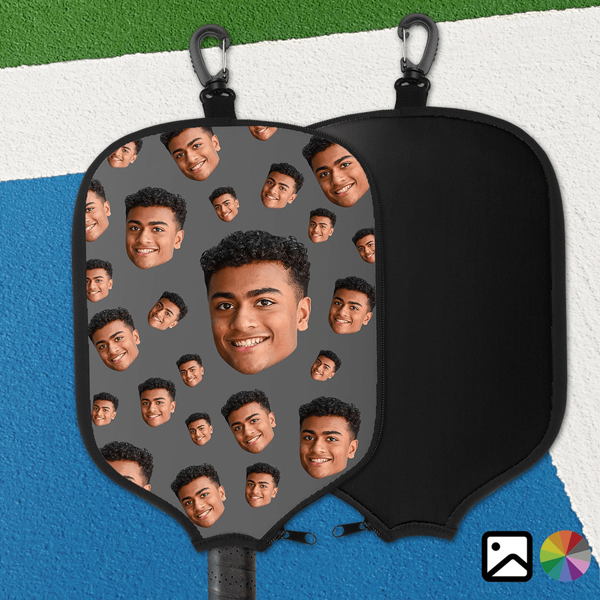 1pc Customizable Pickleball Paddle Cover, Personalized Pickleball Paddle Sleeve, Pickleball Paddle Case, Pickleball Paddle Gift For Him, Anniversary Gift, Holiday Gift