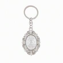 12 Pcs Quinceañera Lace Design Keychain Recuerdos De Sweet 15 Princess Birthday Shower Party Favor - Silver - View 1