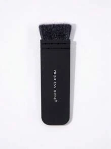 Princess Rose Pincel de maquillaje con cabeza plana de princesa rosa, se puede usar para base, polvos sueltos y otros usos especiales de pincel de maquillaje - Negro - Ver 8