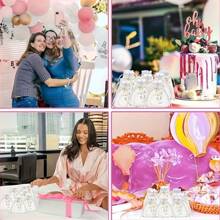 36/21/15件套图案合金珍珠钥匙扣，双花合金钥匙扣吊坠，可爱小白花珍珠饰品，耳机套，包包挂饰（5个珍珠花钥匙扣、5张感谢卡和5个欧根纱袋） - 15件(5套) - 查看 5