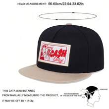 1pc Men's Fashionable CASH Money Hat Hip Hop Cap, Fashionable Outdoor Adjustable Sun Protection Unisex Lovers Baseball Cap Snapback Hat For Spring And Autumn Travel, Beach Party Truck Hat - CASH - 查看 10
