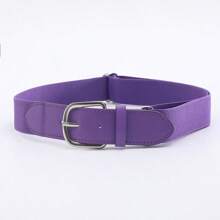 Adjustable Baseball/Softball Elastic Waist Belt For Teens & Adults, Personalized Metal Buckle Fall, Autumn, Halloween