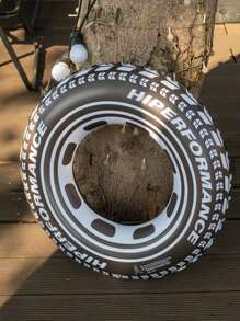 1 pezzo Enorme anello da nuoto gonfiabile per adulti, accessorio per feste in piscina estive, forniture per feste di compleanno per adulti, decorazione per feste in piscina a tema gare di camion