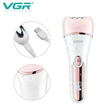 VGR IPX7 Waterproof 6in1 Grooming Kit Lady Shaver Epilator Rechargeable Foot Callus Remover V-733 - Pink - View 9