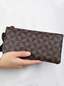 Men's Hand Bag Small Square Bag Stitching Handbag Fashion Fashion Niche Wrist Bag Print Mini Bag Small Bag - Multicolor - View 1