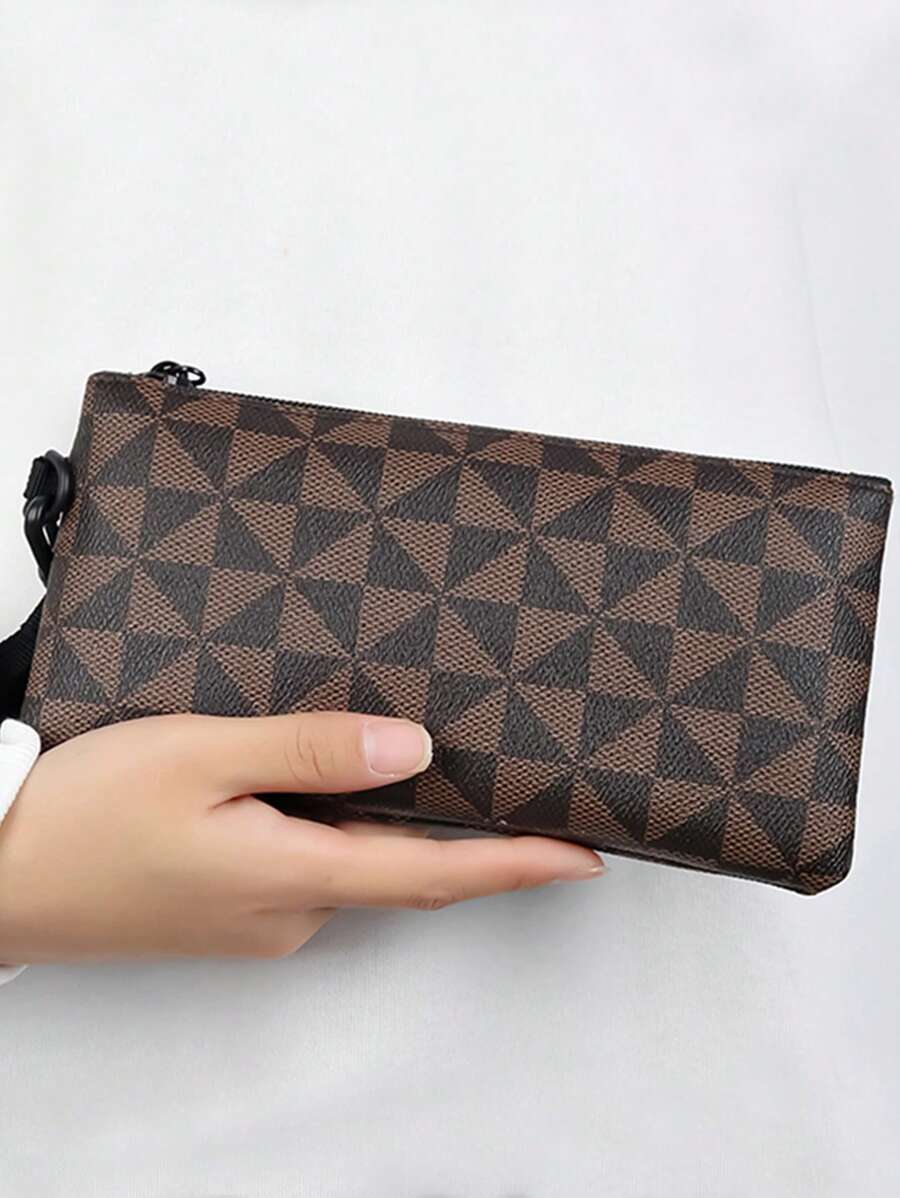 Men's Hand Bag Small Square Bag Stitching Handbag Fashion Fashion Niche Wrist Bag Print Mini Bag Small Bag - Multicolor - View 1