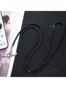 Correa para bolso de hombro desmontable de lujo con cuentas de cristal, correa cruzada de cadena de moda para bolso para mujeres, adornada con cristales para regalos de alta gama para madre, familia, amigos, cumpleaños, vacaciones, adorno para teléfono, cordón para teléfono