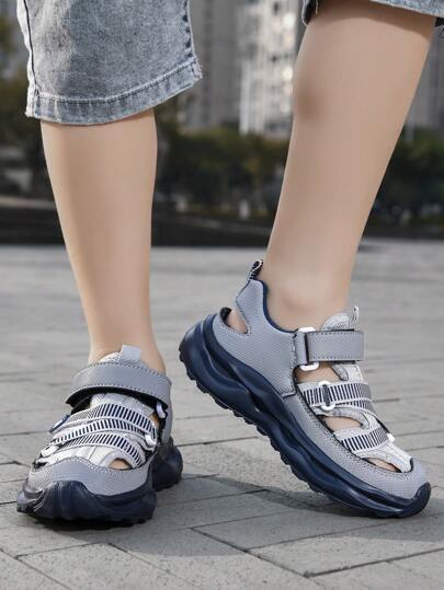 Boys Summer Convenient Hook-And-Loop Breathable Children Sports Sandals