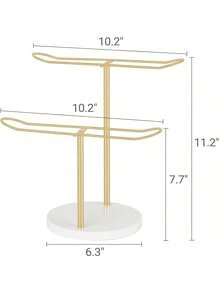Kopfband Organizer Metall 1/2/3 Ebenen Haarreif Ständer Kopfband Organizer Aufbewahrung für Haargummis, Accessoires, Armbänder, Schlafzimmer, Studentenwohnheim Dekoration für Mädchen und Frauen, Gender Reveal Party, perfekt für Geburtstage, Hochzeiten, Partys, das perfekte Geschenk für Kollegen, Freunde und Familie, Schulanfang