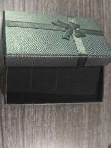 Caja de empaquetado de reloj de piel sintética negra con forma cuadrada - Negro - Ver 6