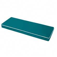 Cojín para banco de exterior de 60 x 18 x 3, cojines de asiento reforzados e impermeables, almohadilla de banco de alta densidad con base antideslizante, cojín para exteriores para muebles de columpio de jardín y patio, azul medianoche - Verde - Ver 1