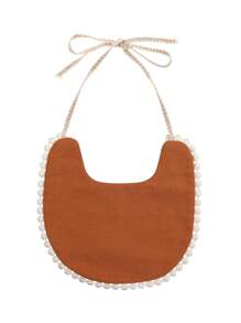 1pc Personalized Embroidery Name Baby Bib, Decorate & Gift For Baby Boy/Girl - Multicolor - View 35