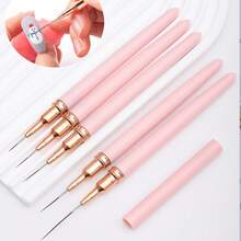 5pcs Set Retractable Nail Art Pen Kit For Professional Use - Pink - View 3