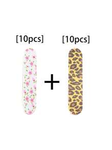 50pcs Dual-Sided Durable Portable Mini Nail Files, Suitable For Natural And Artificial Nails, Compact Colorful Design For Manicure & Pedicure
