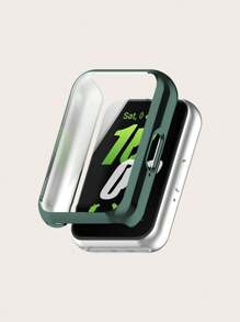 1pc Solid Color Casual Electroplated TPU Full Edge Scratch-Resistant Protective Case Compatible With Samsung Galaxy Fit 3 Smart Band - Galaxy Fit 3 - View 10