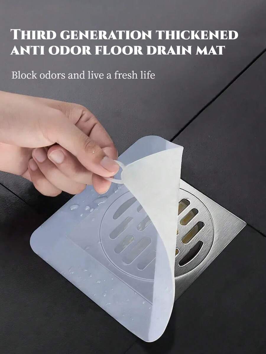 1pc Odor-Proof And Insect-Proof Floor Drain Mat Cover Bathroom Clogging Gasket Sewer Silicone Mat Anti-Odor Floor Drain Filter