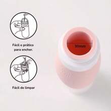 Kit 4 90ML Silicone Bottles With Transparent Case Useful For Travel Dispenser - 1 GÓI HÀNG - Xem 8