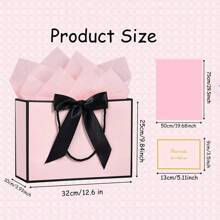 1/2/5 件装，多种尺寸，礼品袋，大号礼品袋，纸袋，纸质礼品袋，包装袋，分发袋，福袋（内含薄纸和贺卡），带提手礼品袋，派对回礼袋填充物，适用于伴娘、生日、开斋节、周年纪念日、婚礼派对、婚礼宾客回礼、情人节、单身派对等场合。 - 多色 - 查看 7