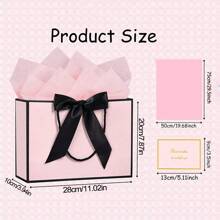 1/2/5 件装，多种尺寸，礼品袋，大号礼品袋，纸袋，纸质礼品袋，包装袋，分发袋，福袋（内含薄纸和贺卡），带提手礼品袋，派对回礼袋填充物，适用于伴娘、生日、开斋节、周年纪念日、婚礼派对、婚礼宾客回礼、情人节、单身派对等场合。 - 多色 - 查看 5