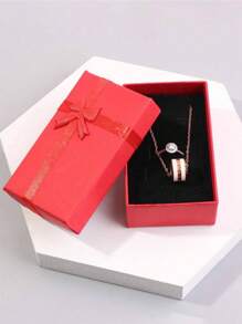 Caja de empaquetado de reloj de piel sintética negra con forma cuadrada - Negro - Ver 7