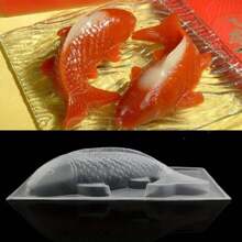NEW Plastic Cake Chocolate Mould Jelly Handmade 3D Koi Fish Sugar Craft Mold DIY - Multicolor - View 7