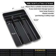 1 szt. Organizer na sztućce, plastikowa tacka na sztućce z PP do szuflady kuchennej na biurko, szafkę lub szufladę, organizer na przegródki na przybory, pałeczki i przybory kuchenne, artykuły szkolne