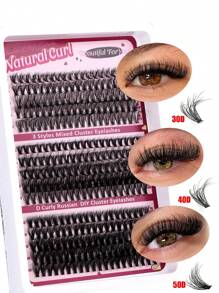 300 Stück/270 Stück natürliche flauschige DIY Wimpernverlängerung 40D+50D+60D/60D+80D+100D, weiche & flexible Büschel-Wimpern geeignet für Anfänger, gemischte Länge (10-16mm), wiederverwendbare Wimpernbüschel, Wimpernbüschel, Einzelwimpern, Wimpern, Falsche Wimpern