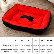 Large Dog Bed Warm Bed For Cats Sofa Dog House Thicken Cat Mat Breathable Basket For Dog Supplies - Black - View 1