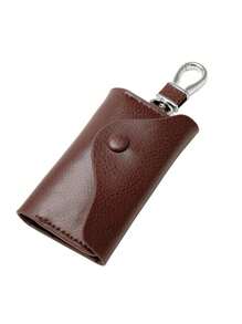 1 pieza Bolsa compacta para llaves, billetera con llavero organizada con cierre de broche , bolsa de llaves de moda con opciones de multicolor, accesorio unisex mini cartera