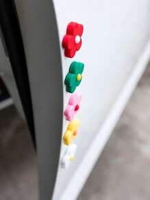 5 stuks/set kleine bloemen auto botsingsvermijdingsstrips, auto-interieurdecoratie, deurbotsingsbescherming, ventilatieopeningsdecoratie-accessoires