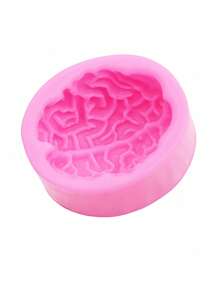 1 Khuôn silicon lỏng màu hồng, Khuôn tạo hình não trái tim cơ quan người mini, Khuôn silicon trang trí nến thạch cao hương liệu - Hồng - Xem 6