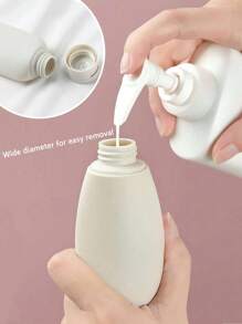 Reisset, knijpbaar ontwerp, draagbaar, lekvrij, herbruikbaar, navulbare cosmetische containers voor toiletartikelen, navulbare lotiondispensers, draagbare lotionfles, reisflessenset, lekvrije reisflessenset, navulbare lege containers voor de badkamer, reisformaat accessoires en shampoo-conditionerflessen met draagbare tas, reisbenodigdheden voor op reis, opslag voor make-uppompen, reisaccessoires, studentenhuisbenodigdheden, macaronkleurenpalet, badkamerdecoratie