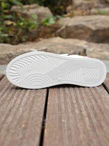 1双2025新款时尚系带平底运动鞋，低帮休闲运动鞋，适合春夏秋季 - 粉色 - 查看 4