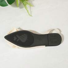 Women's Fashion Cute Bow Decor Adjustable Flat Pointed Toe Sandals