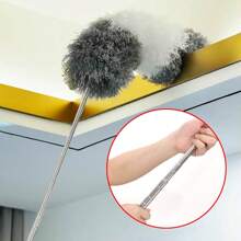 6pcs/Set Feather Dusters, Extendable Up To 100 Inches, Washable, Bendable And Reusable, Long Handle Home Cleaning Duster. For Furniture Cleaning.