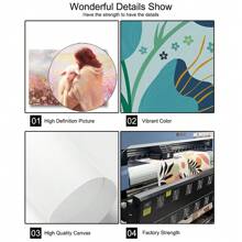 1pc Unframed Colorful Floral Jesus Lamb Of God Canvas Poster Print Shepherd's Care Lost Lamb Christian Art Aesthetic Painting Minimalist Wall Art Picture For Dorm,Apartment,Bedroom,Living Room,Modern Home Decoration - Multicolor - View 7