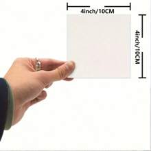 12 pannelli per tela da pittura piccoli, tavolette di tela quadrate per dipingere, pannelli di tela bianchi e piatti per acrilici, tavolette per disegno e pittura, adatti per adulti, studenti, scuola, casa, ufficio, forniture per il ritorno a scuola, articoli scolastici, primo giorno di scuola