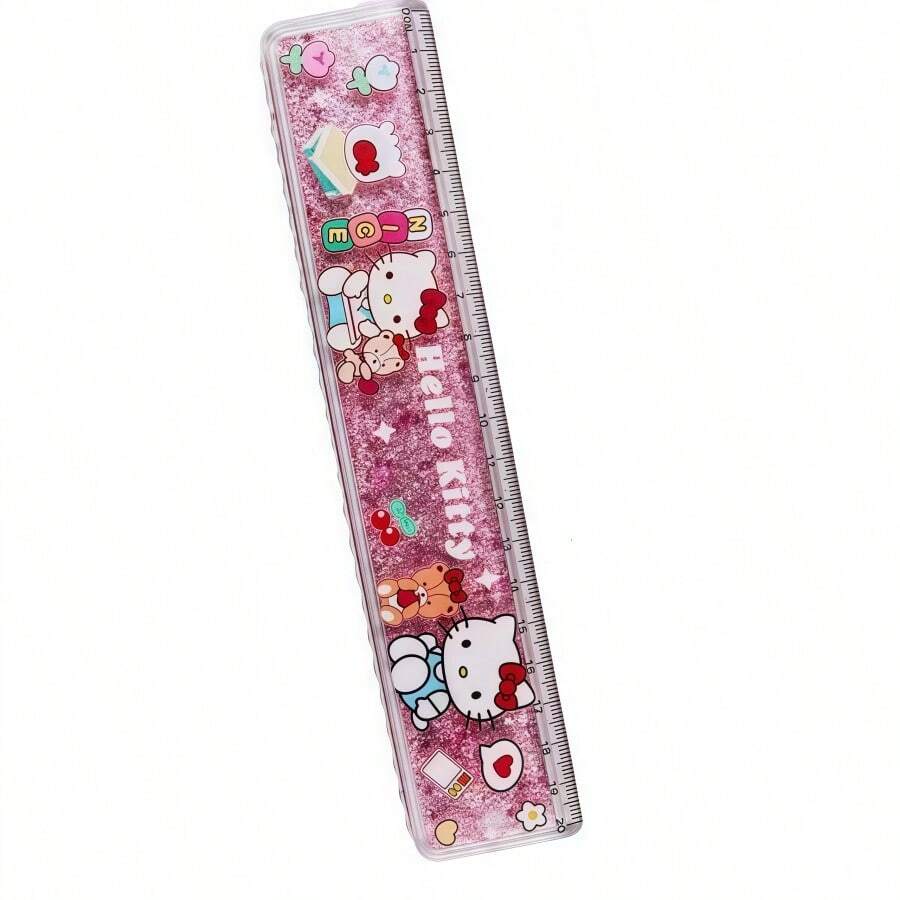 Sanrio Disney Flowing Sand Wave Ruler Straight Ruler Girl Stationery ...