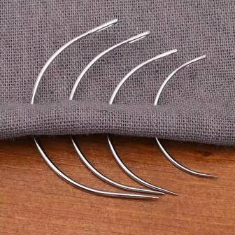 4/8st/set Naainaalden met gebogen naalden voor lederbewerking Naaiaccessoires C-type stiksels Naainaalden voor lederbewerking voor schoenreparatiegereedschappen