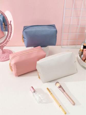 1个水滴形拉链封口多色PU防水化妆包，适合收纳护肤品，生日/毕业礼物，居家/旅行便携，男女通用，房间装饰，化妆包，梳妆台，化妆包，收纳包，储物包，化妆包，洗漱包，桌面收纳包，化妆包，化妆袋，化妆包，小型化妆包，化妆包，圣诞礼物，小包，手拿包/小手提包，化妆品收纳包，化妆刷收纳袋，迷你收纳袋，大容量收纳袋，女士礼物，圣诞礼物，女士礼物创意