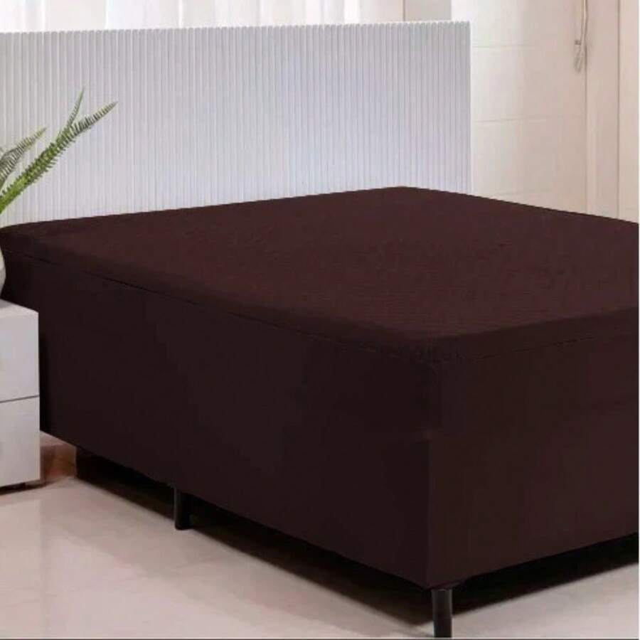 Waterproof Mattress Protector Box Double Mattress Cover - Rỉ Nâu - Xem 1