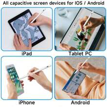 Universal Touch Pen, Magnetic Active Stylus Compatible With IOS/Android, Precision Capacitive Pen Compatible With Iphone 18/17/16/15/14/13/12/11/ S26FE/S26/S25/S24/ Series/Tablets For Writing And Drawing - Multicolor - View 7