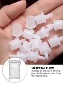 HMQ beauty Tappi sigillanti per bottiglie di colla per estensioni ciglia - Senza elettricità, riutilizzabili e a prova di perdite per contenitori di adesivo, facili da applicare, confezione multipla di tappi di ricambio per salone di bellezza