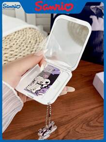 Sanrio A Sanrio Small Mirror Makeup Mirror Portable Portable Highly Attractive Level Students Hand Folding Makeup Mirror Female Comb Mirror