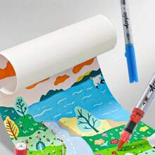 直液体丙烯酸马克笔软头不透明水彩铅笔防水 DIY 涂鸦彩色绘画笔